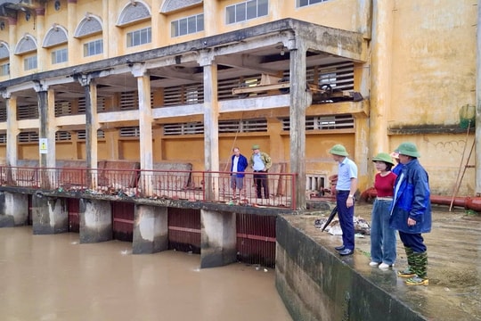 Công ty Khai thác công trình thuỷ lợi Hải Dương vận hành 53 trạm bơm chống úng