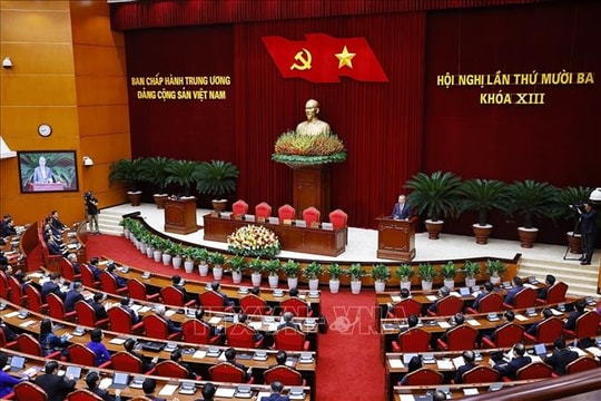 Thông cáo báo chí phiên bế mạc Hội nghị Trung ương 13 khóa XIII