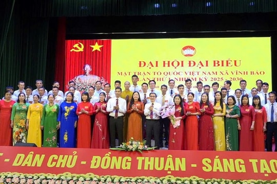 MTTQ Việt Nam xã Vĩnh Bảo phấn đấu mỗi năm hỗ trợ xây dựng, sửa chữa 3 - 5 nhà 'Đại đoàn kết'