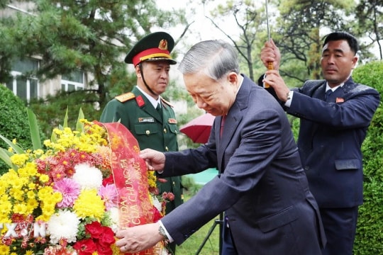 Tổng Bí thư Tô Lâm dự Lễ khánh thành tượng Chủ tịch Hồ Chí Minh tại Triều Tiên