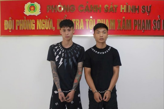 Bắt 2 thanh niên gây hàng loạt vụ cướp giật táo tợn ở Hải Phòng