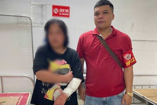 Công an Tiên Lãng kịp thời cứu một phụ nữ định nhảy cầu