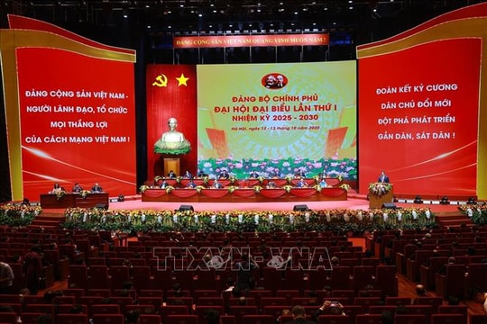 Đại hội đại biểu Đảng bộ Chính phủ lần thứ nhất, nhiệm kỳ 2025 - 2030 họp phiên trù bị