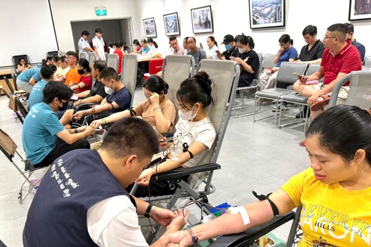 Vận động, tiếp nhận 476 đơn vị máu tại AEON MALL Hải Phòng Lê Chân