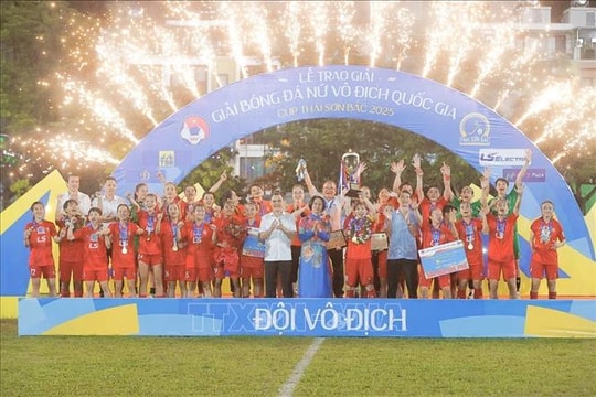 Đội Thành phố Hồ Chí Minh I đăng quang tại Giải bóng đá nữ Vô địch quốc gia 2025