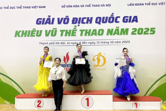 Hải Phòng giành 19 huy chương tại Giải vô địch khiêu vũ thể thao quốc gia năm 2025