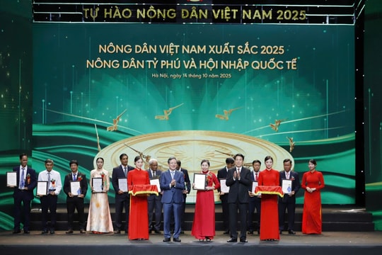 Tôn vinh 63 nông dân Việt Nam xuất sắc và 32 nhà khoa học của nhà nông