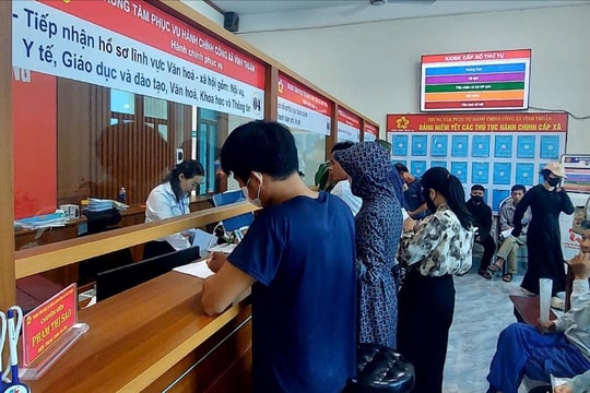 Diện tích nhiều Trung tâm Phục vụ hành chính công khu vực Vĩnh Bảo thấp xa định mức