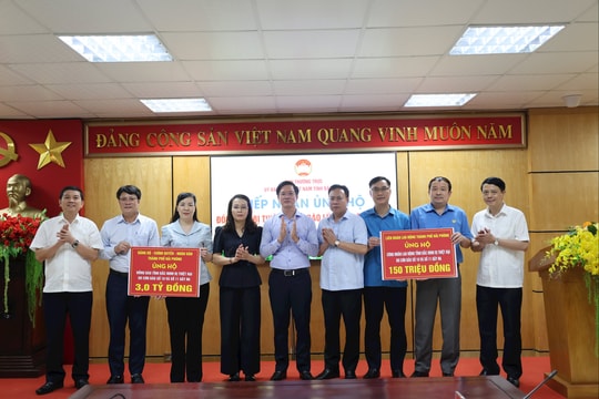 Ủy ban MTTQ Việt Nam thành phố Hải Phòng kêu gọi ủng hộ nhân dân bị ảnh hưởng nặng nề bởi bão lũ
