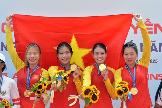 Việt Nam thắng lớn tại Giải đua thuyền Rowing vô địch châu Á