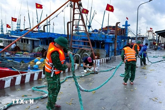 Quân đội chủ động phối hợp cùng địa phương phòng chống bão Fengshen