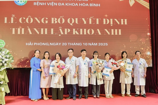 Bệnh viện Đa khoa Hòa Bình mở Khoa Nhi, nâng chất lượng phục vụ bệnh nhi