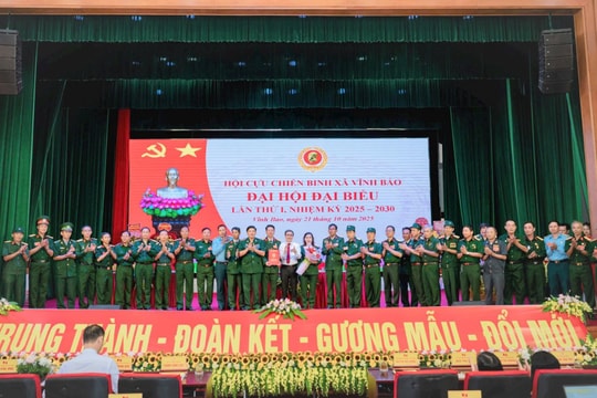Hội Cựu chiến binh xã Vĩnh Bảo phấn đấu phát triển thêm 300 hội viên trở lên