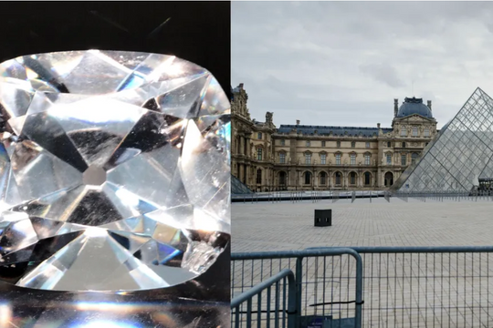 Lời nguyền 3 thế kỷ của viên kim cương sống sót sau vụ cướp Louvre
