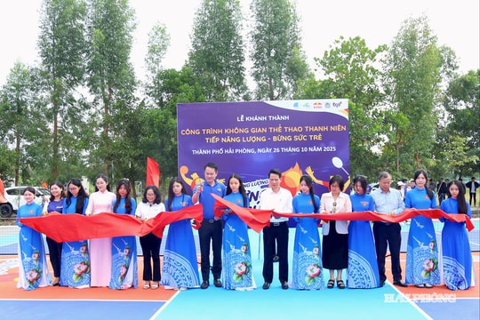 Khánh thành công trình thể thao thanh niên ở xã Trần Phú