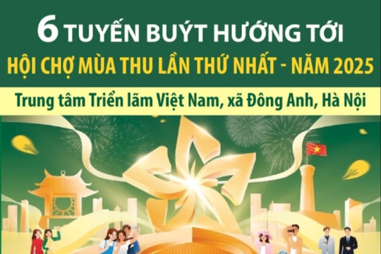 6 tuyến xe buýt hướng tới Hội chợ mùa thu lần thứ nhất