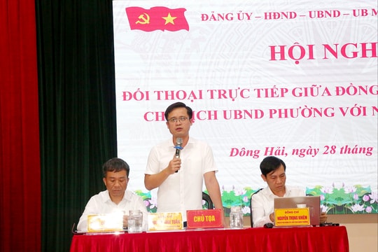 Người dân phường Đông Hải kiến nghị giải quyết các vấn đề đô thị, dân sinh