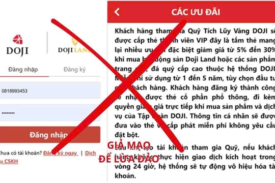 Cảnh giác với chiêu lừa 'đầu tư vàng sinh lời cao'
