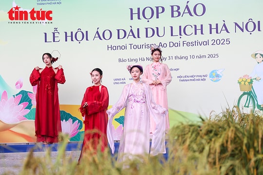 Họp báo công bố Lễ hội Áo dài Du lịch Hà Nội 2025