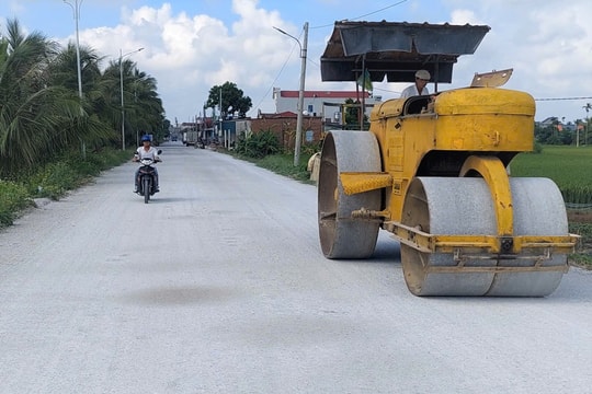 'Chạy nước rút' thi công công trình nông thôn mới kiểu mẫu