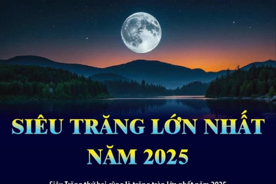 Cơ hội ngắm Siêu Trăng lớn nhất năm 2025