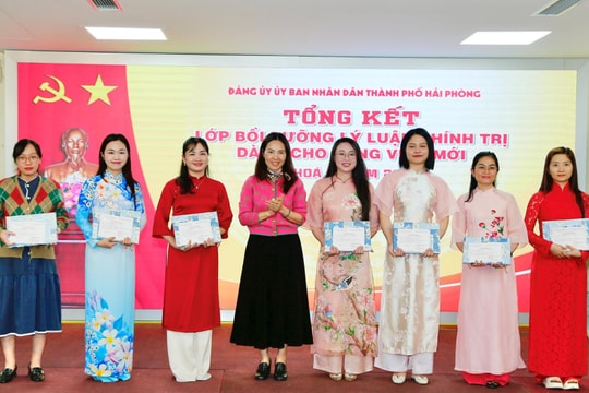 78 đảng viên mới thuộc Đảng bộ UBND thành phố hoàn thành bồi dưỡng lý luận chính trị