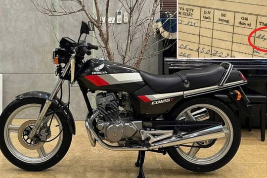 Honda CB125T đời 1993 'zin đét', chủ xe vẫn giữ hoá đơn mua bằng 11,5 cây vàng