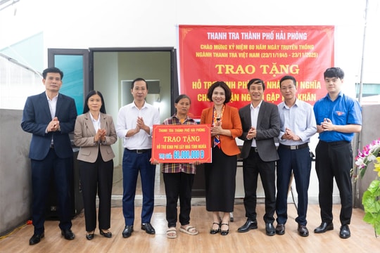 Mái ấm nghĩa tình từ Thanh tra Hải Phòng giúp hộ cận nghèo an cư
