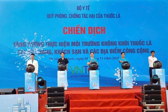 Phát động Chiến dịch tăng cường thực hiện môi trường không khói thuốc lá