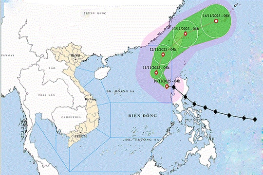 Bão Fung Wong vào Biển Đông với gió giật cấp 16 và trở thành bão số 14