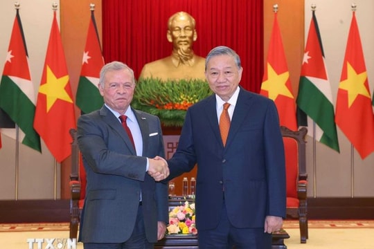 Tổng Bí thư Tô Lâm hội kiến Quốc vương Jordan Abdullah II Ibn Al-Hussein