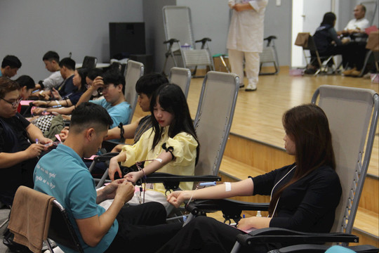 Ngày hội 'Giọt hồng Innotek' Hải Phòng thu được 673 đơn vị máu