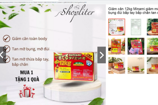 Phát hiện sản phẩm giảm cân Minami giả mạo bản công bố