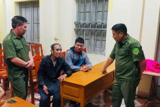 Công an xã Hà Bắc giúp đỡ 1 người cao tuổi đi lạc trở về gia đình