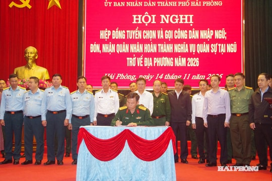 Thành phố Hải Phòng tổ chức 10 điểm giao nhận quân năm 2026
