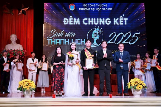 Sôi nổi đêm chung kết 'Sinh viên thanh lịch năm 2025' Trường đại học Sao Đỏ