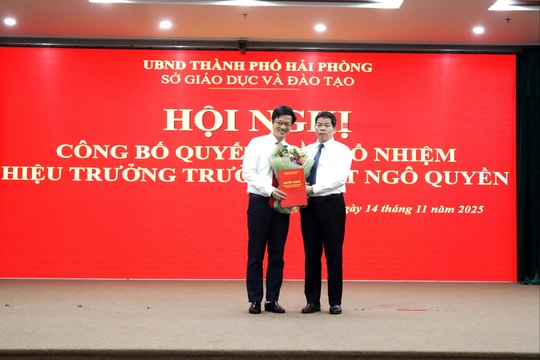 Nhà giáo Tạ Xuân Hòa giữ chức Hiệu trưởng Trường THPT Ngô Quyền