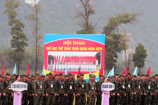 Gần 2.700 vận động viên tham gia Hội thao Thể dục thể thao toàn quân năm 2025