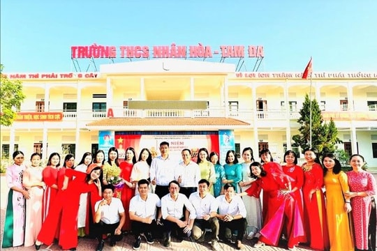 Trường THCS Nhân Hòa - Tam Đa nỗ lực vươn lên thi đua dạy tốt, học tốt