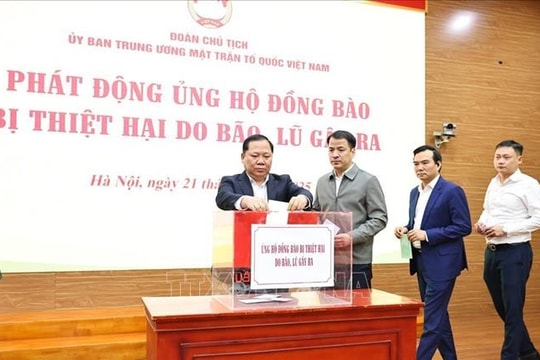Hơn 112 tỷ đồng gửi tới đồng bào miền Trung, Tây Nguyên bị thiên tai, bão lũ