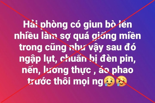 Ngăn chặn tin đồn thất thiệt hiện tượng thời tiết cực đoan