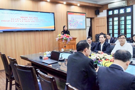 Phổ biến pháp luật về môi trường trong ngành Tòa án Hải Phòng