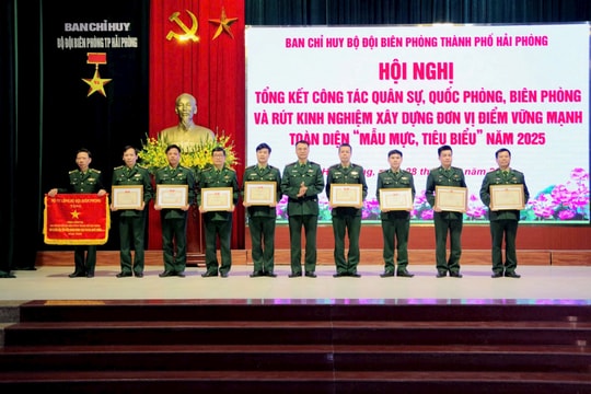 Bộ đội Biên phòng Hải Phòng hoàn thành toàn diện các nhiệm vụ năm 2025