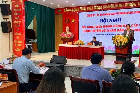 Người dân phường Dương Kinh kiến nghị quan tâm đầu tư hạ tầng, chỉnh trang đô thị