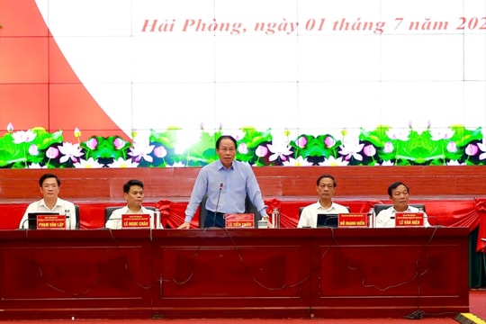 Ngày 29/11, Hội nghị Thành uỷ Hải Phòng cho ý kiến nhiều nội dung quan trọng