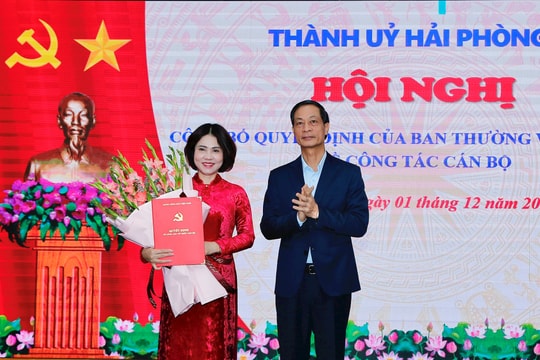 Đồng chí Bùi Thị Hồng Vân giữ chức Bí thư Đảng uỷ phường An Dương