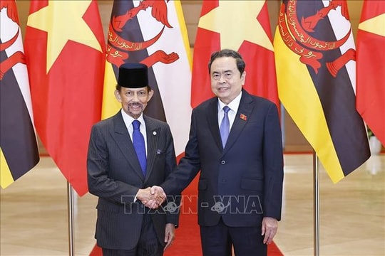 Chủ tịch Quốc hội Trần Thanh Mẫn hội kiến Quốc vương Brunei
