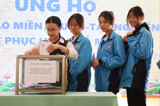 Ngành giáo dục Hải Phòng phát động ủng hộ đồng bào miền Trung – Tây Nguyên