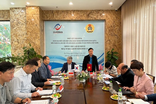 Hai Phong, Suwon seek stronger cooperation in trade union activities