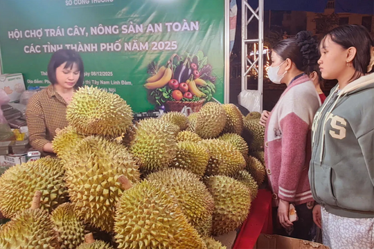 Khai mạc Hội chợ trái cây, nông sản an toàn 2025